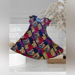 Multi colored cotton dress MULTI-COLOR Floral DRESS Young WomanSummer Spring s